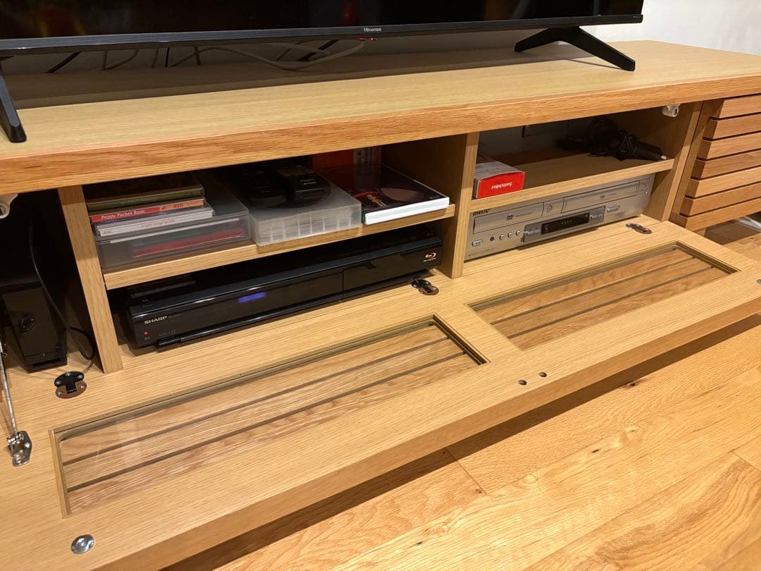 アリゾナ200オーク　木製テレビローボード ナチュラルウッド