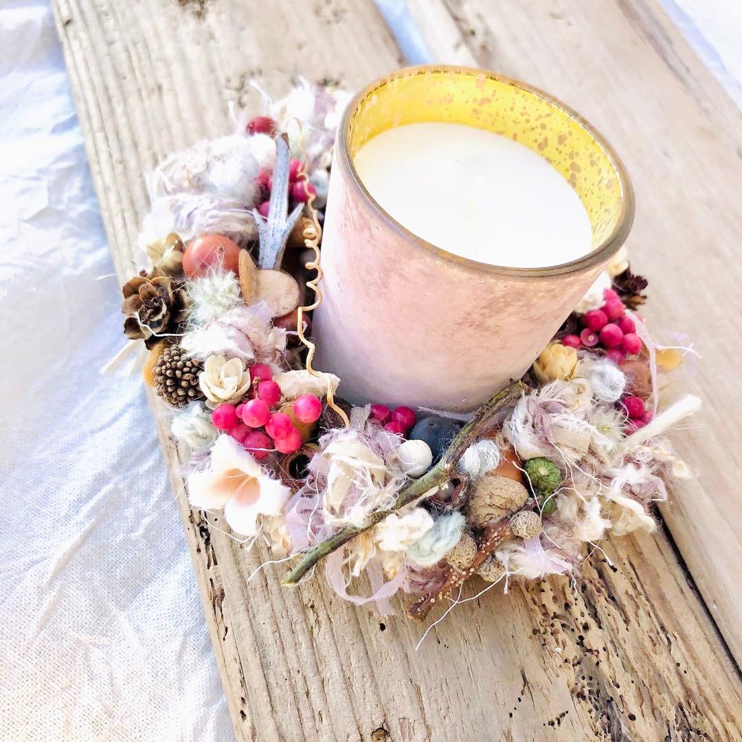 ドライフラワーリース　ドライフラワースワッグ　ユーカリ　ラナンキュラス  紫陽花