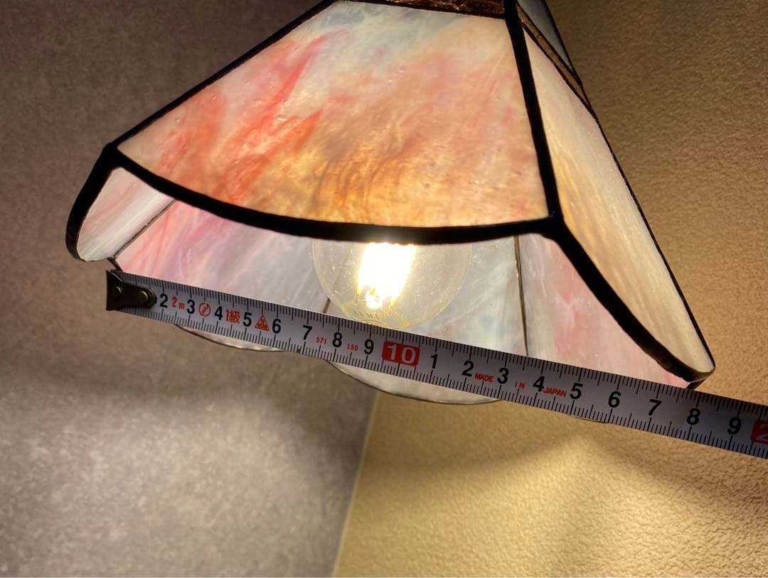 ステンドガラスペンダントライト 装飾工芸品規格（ミニステンドグラス付き）