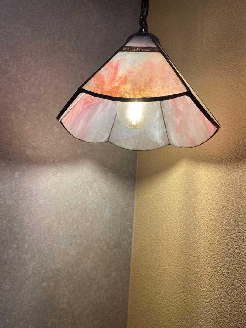 ステンドガラスペンダントライト 装飾工芸品規格（ミニステンドグラス付き）