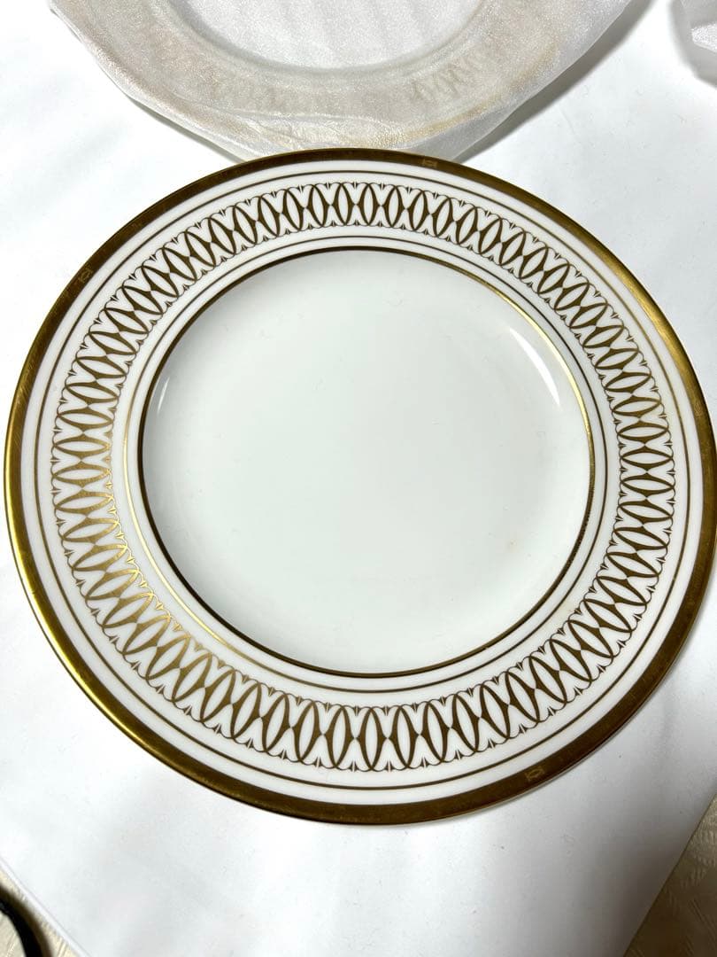 お値下げ【カルティエ】金彩ディナー皿　27センチ5枚セット　発送平日のみ