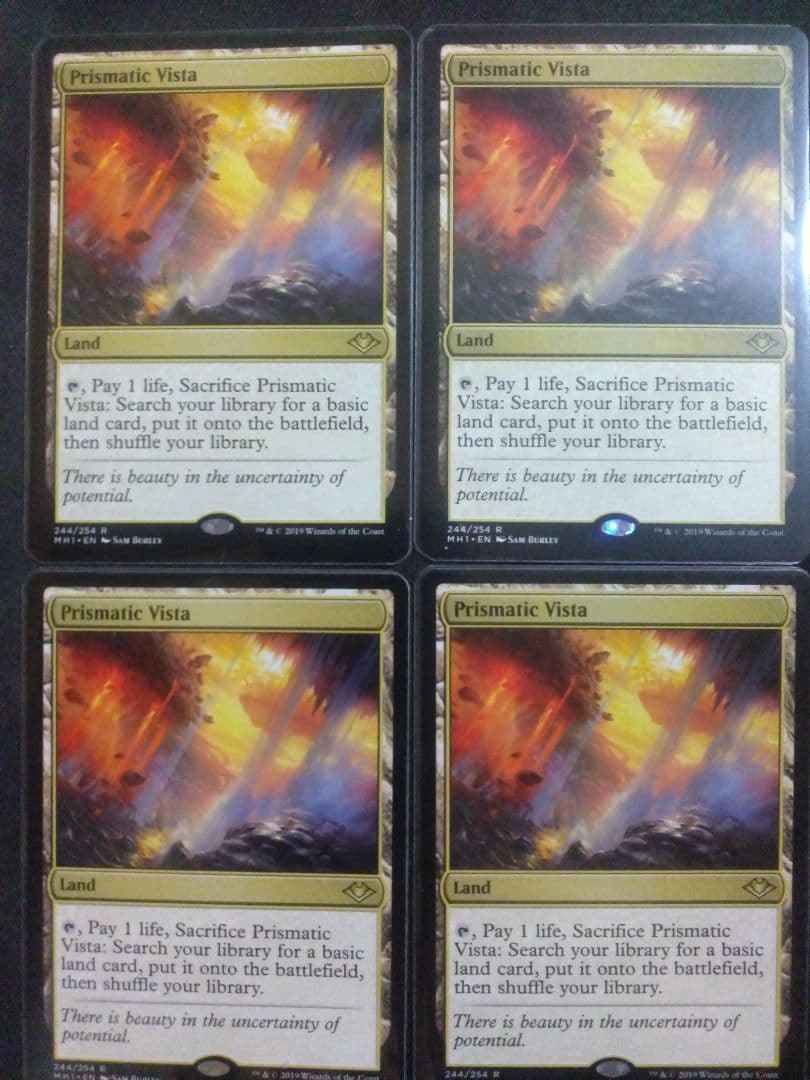 虹色の眺望 Prismatic Vista 英版 4枚セット MTG