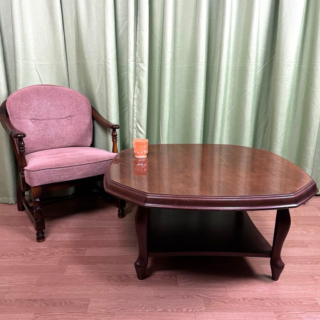 maruni マルニ ラウンドセンターローテーブル ベルサイユ 猫足 送料無料