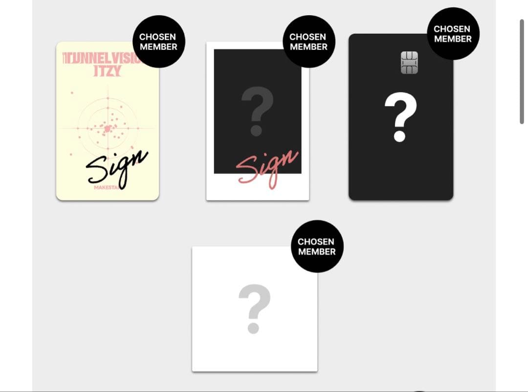 ITZY makestar スペシャルキット トレカ リア 直筆サイン - メルカリ