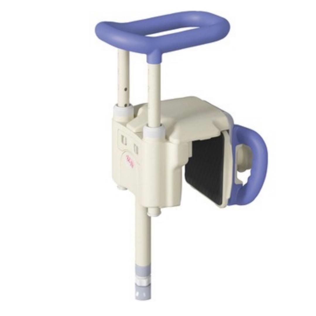 安寿　ユニットバス対応浴槽手すり　ブルー