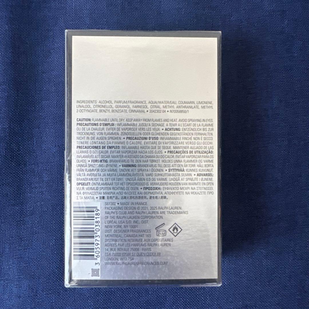 Ralph's Club Eau de Parfum 3.7 oz 新作未開封