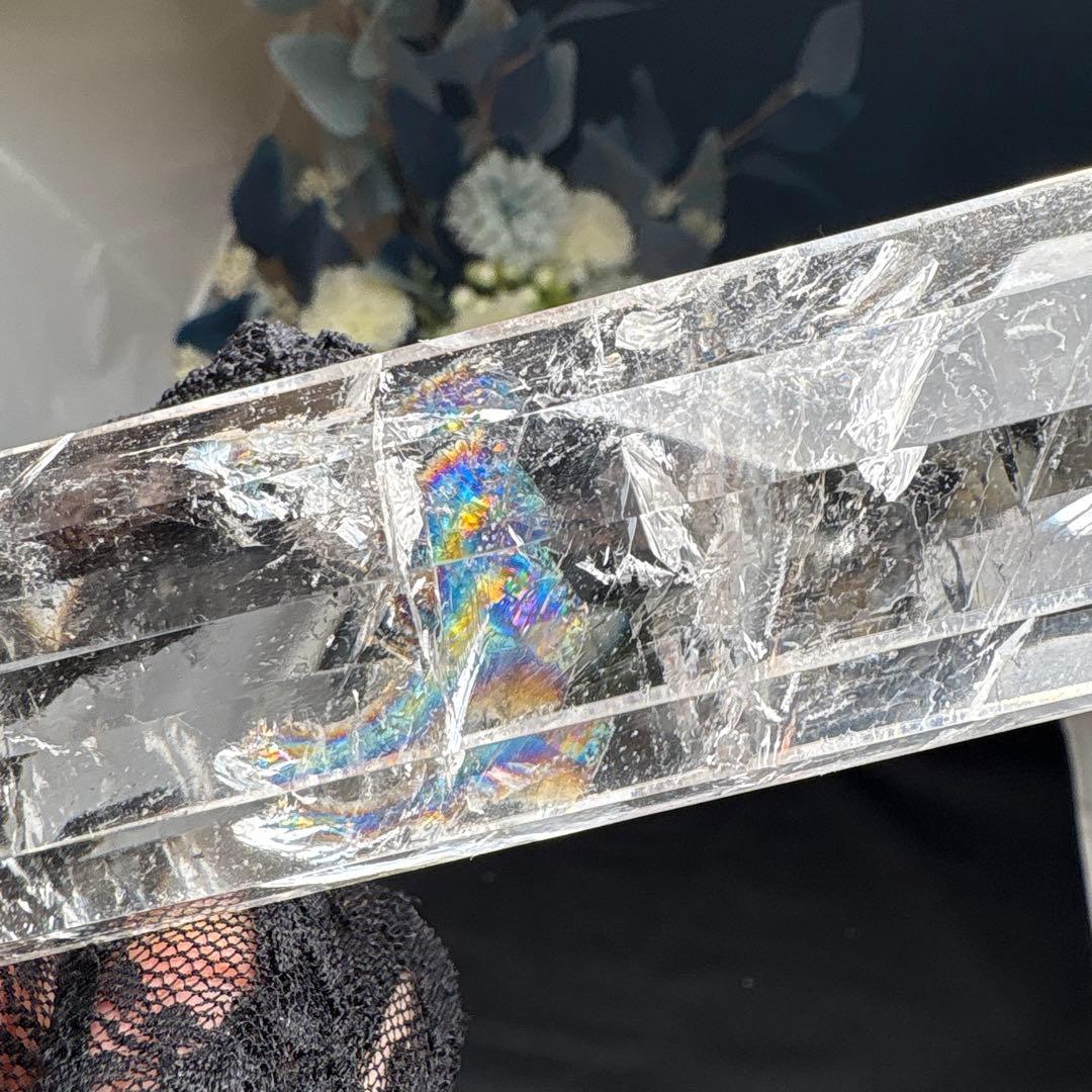 高品質 水晶12面カットダブルポイント 25cm No.2645 - メルカリ