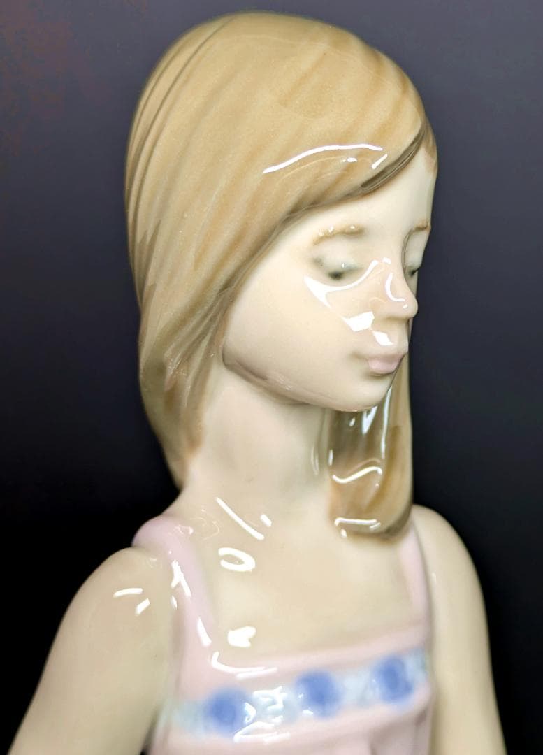 LLADRO リヤドロ○夏の陽ざし 少女サラ 5647○フィギュリン 置物 陶器