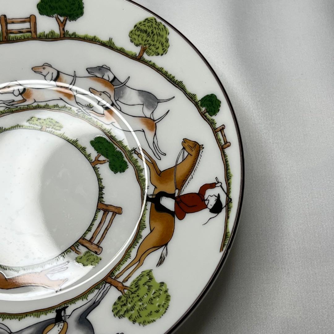 ウェッジウッド ハンティングシーン　カップ＆ソーサー　デザートプレート
