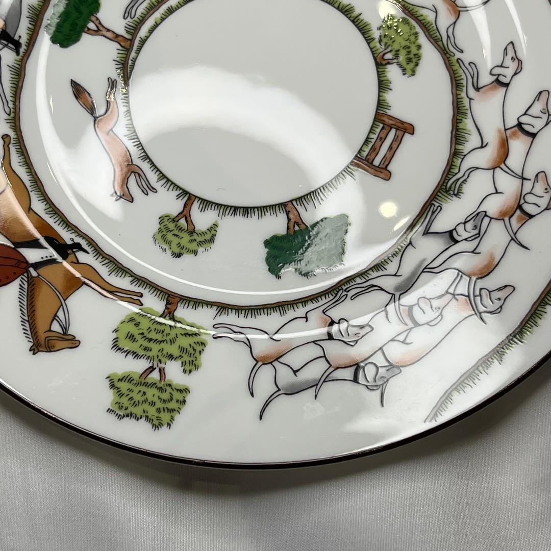 ウェッジウッド ハンティングシーン　カップ＆ソーサー　デザートプレート