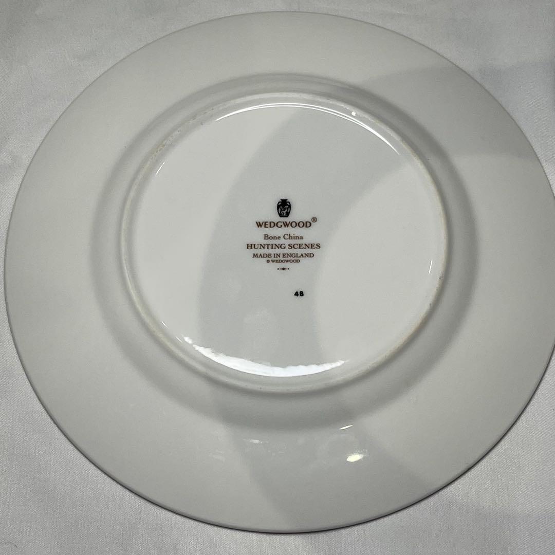 ウェッジウッド ハンティングシーン　カップ＆ソーサー　デザートプレート