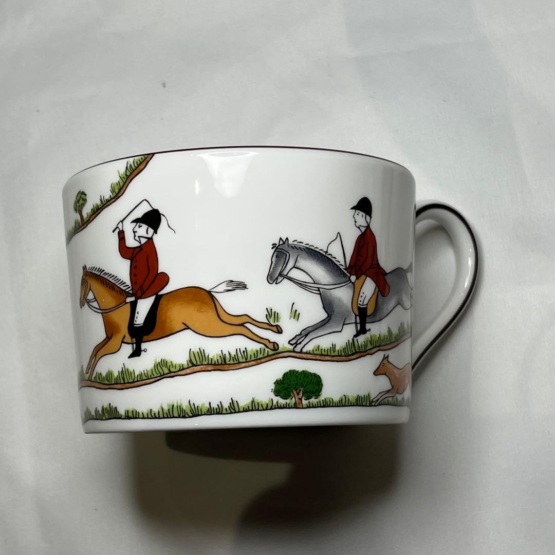 ウェッジウッド ハンティングシーン　カップ＆ソーサー　デザートプレート