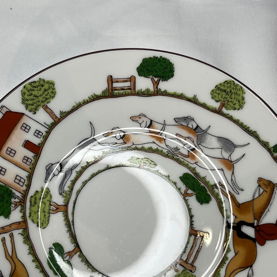 ウェッジウッド ハンティングシーン　カップ＆ソーサー　デザートプレート