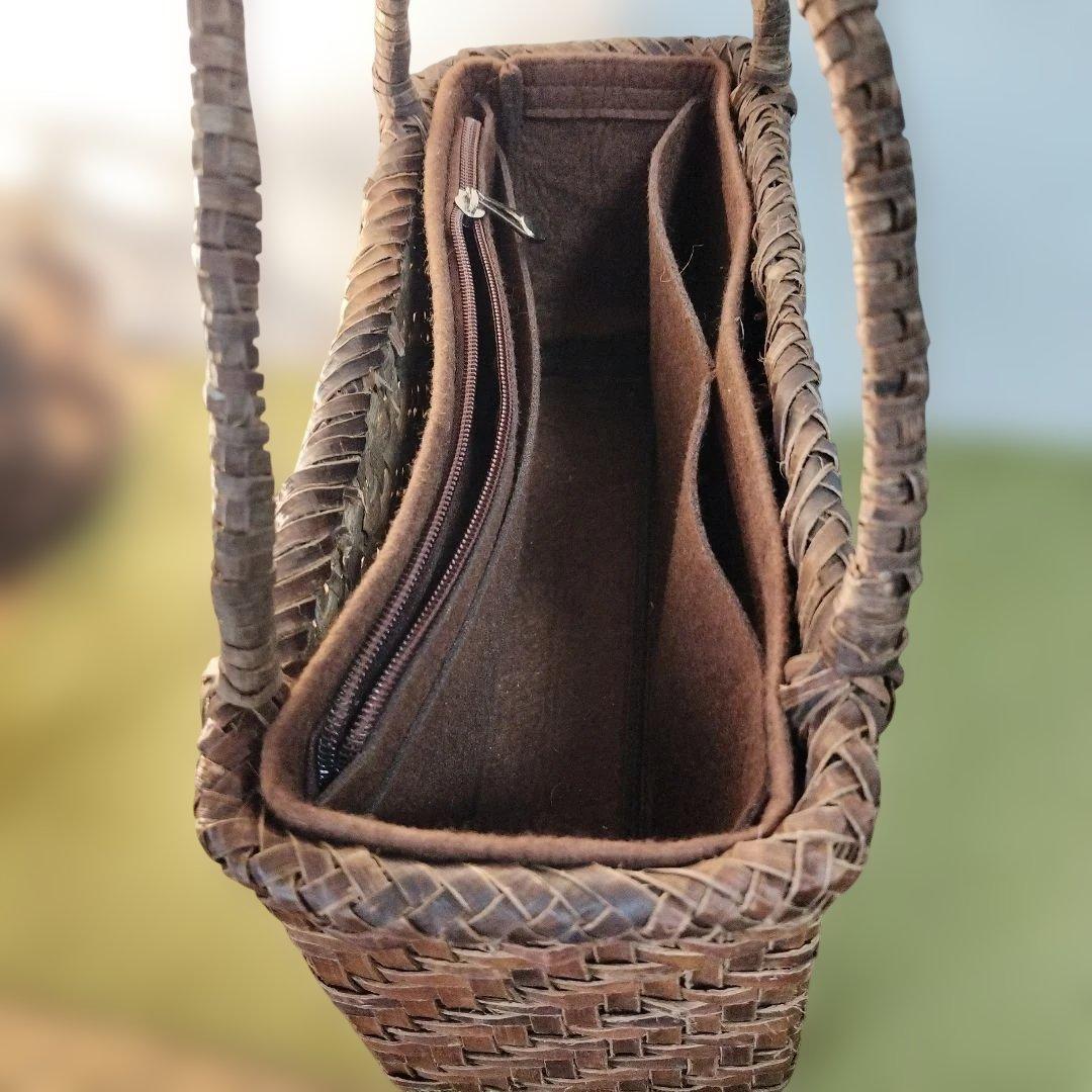 胡桃網代編み約横30高さ16幅12