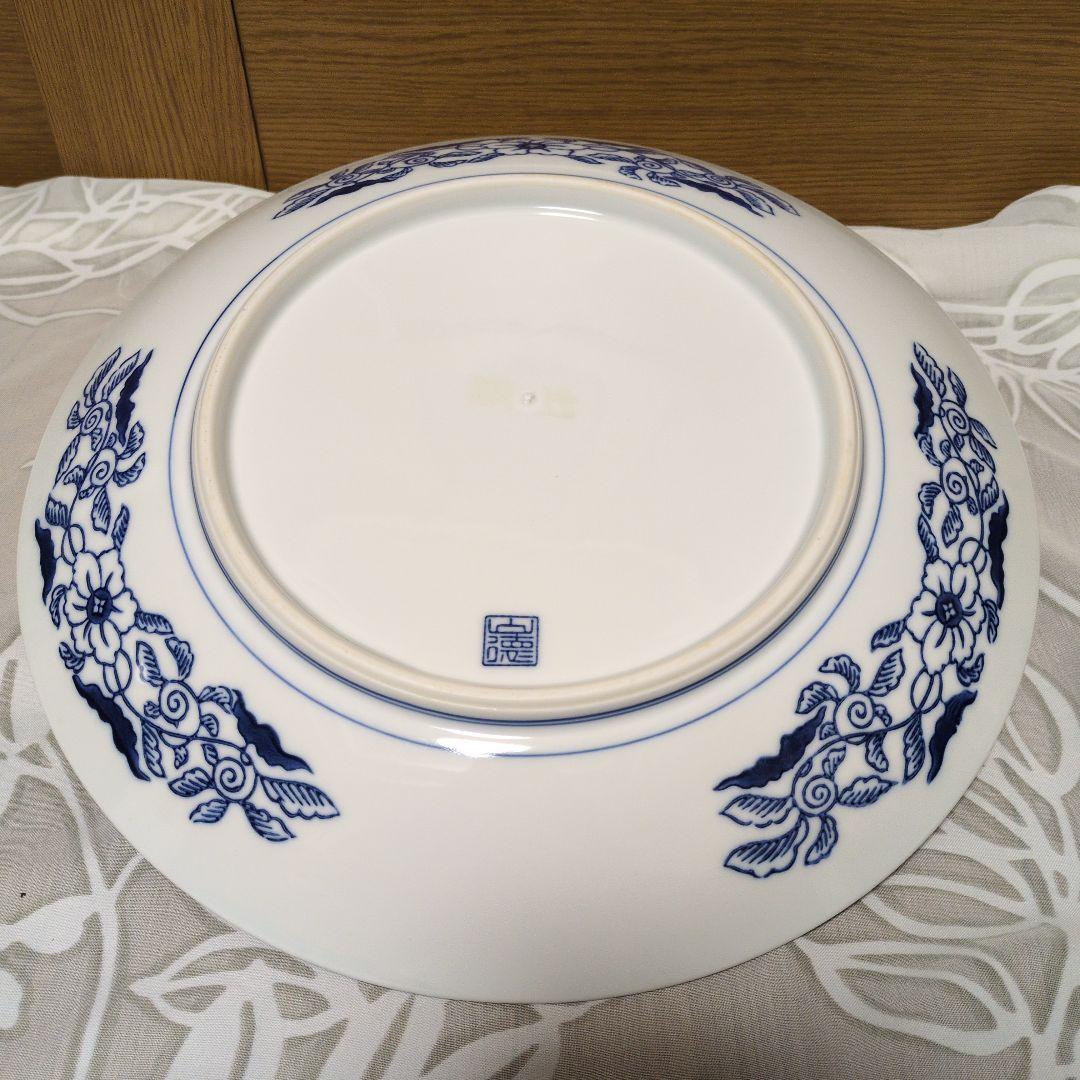 オードブル　大幅処分値下げ！有田焼 山徳窯 染付山水　特大大皿