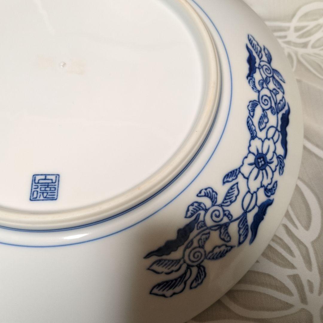 オードブル　大幅処分値下げ！有田焼 山徳窯 染付山水　特大大皿