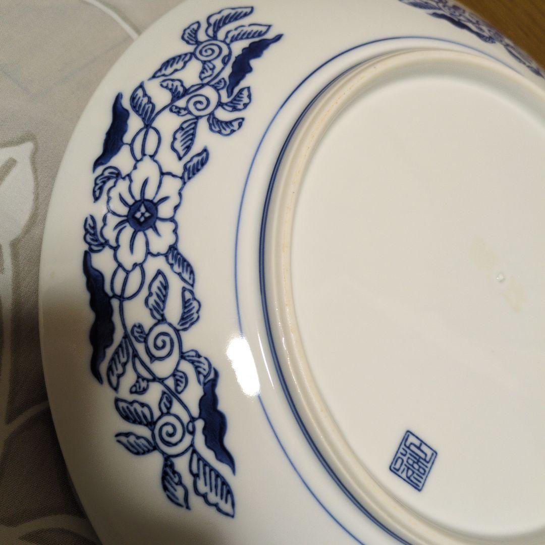 オードブル　大幅処分値下げ！有田焼 山徳窯 染付山水　特大大皿