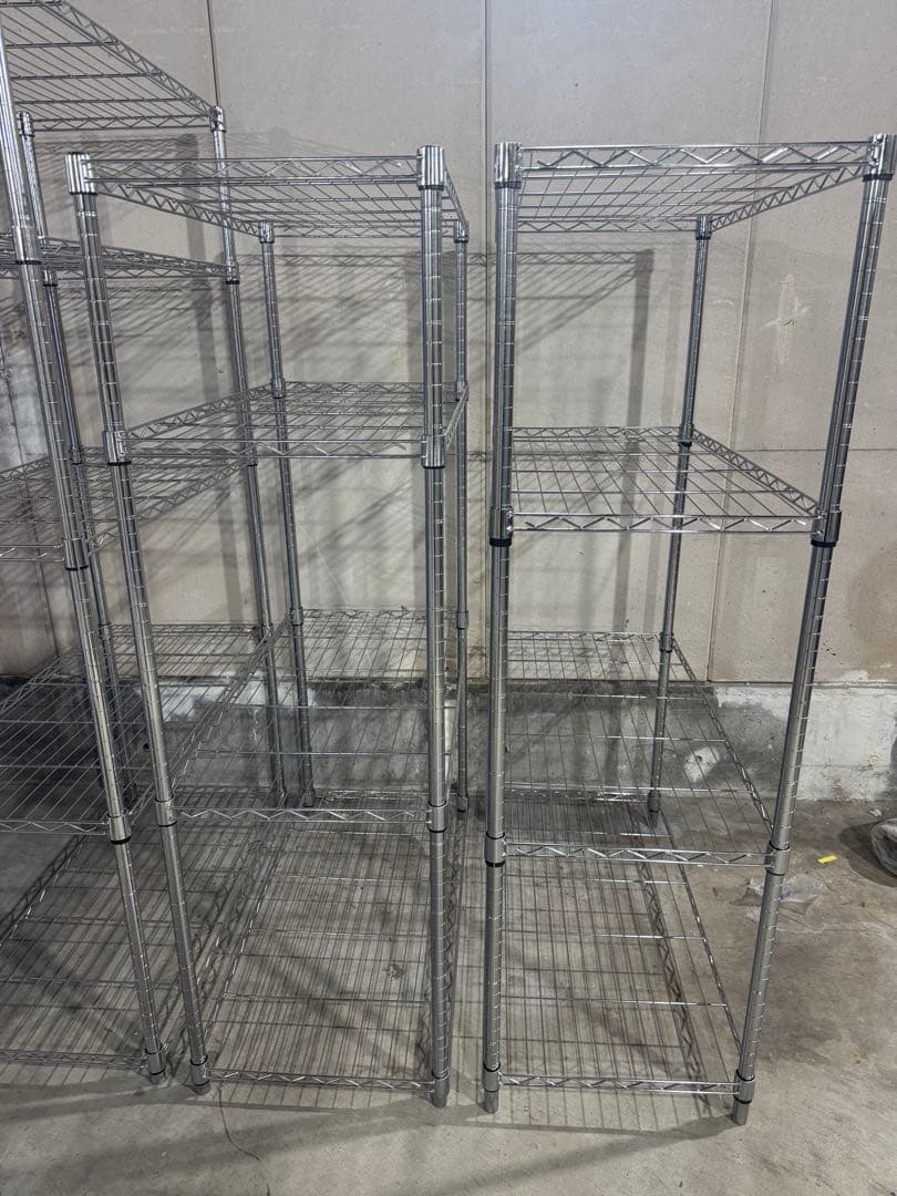 2台セット ドウシシャ 棚 スチールラック 4段 91×46×150cm 組立式