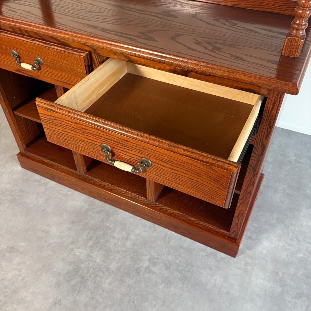 ヴィンテージ　ワインキャビネット 　グラスホルダー＆ボトルラック収納