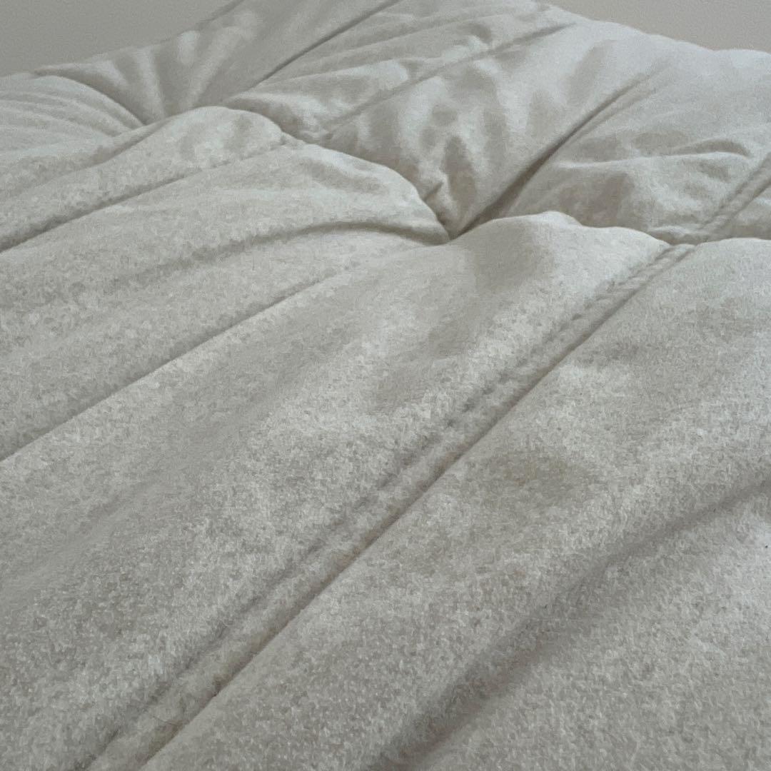 リーンロゼ トーゴ 50周年限定生地　パフ ベージュ DENDEN オットマン