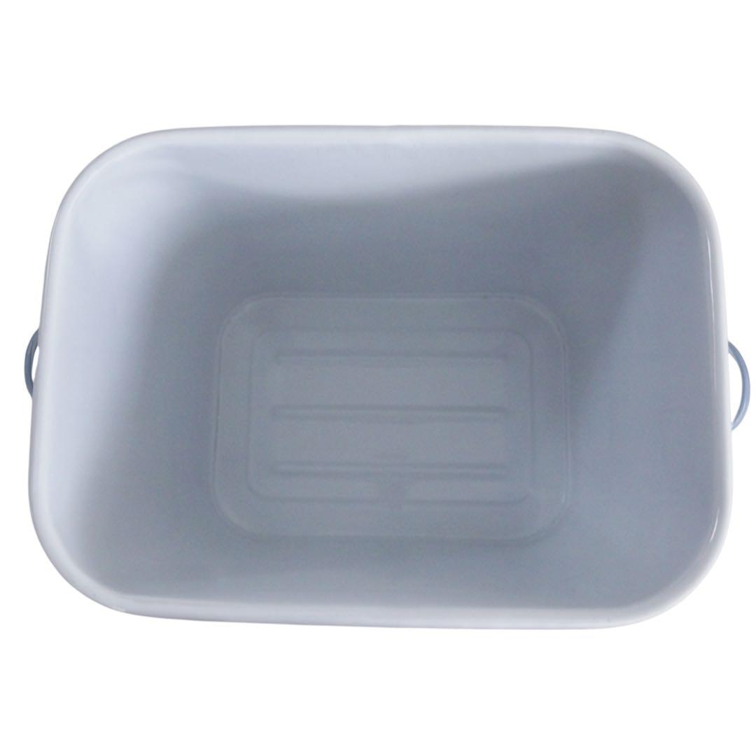 大きめサイズ カントリー ホーローブレッドケース 白