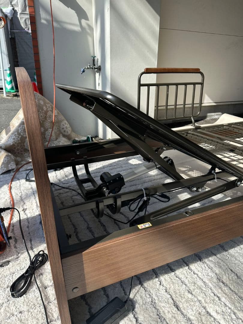 北九州市・福岡市限定 ニトリ 電動シングルベッド マットレス付 3ヶ月保証