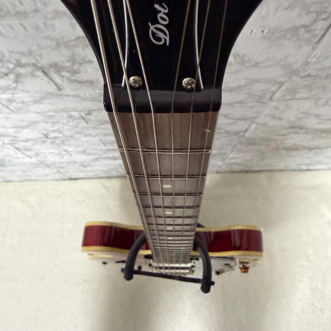 美品 Epiphone エピフォン Dot CH セミアコ エレキギター ケース
