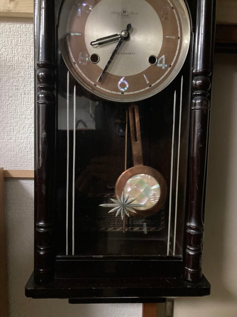 希少チンチャン柱時計 栄計舎 稼働中