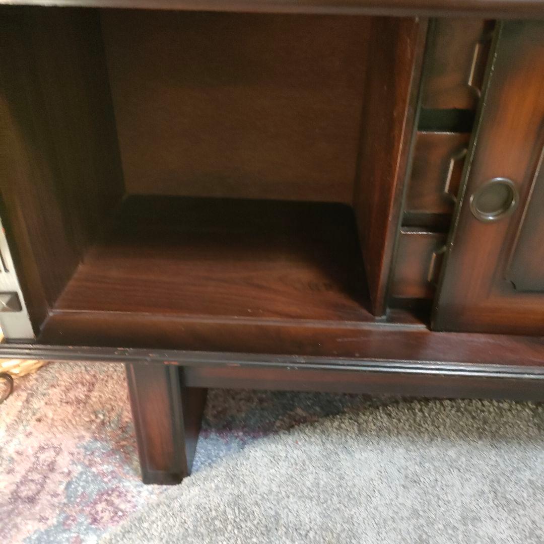 【ヴィンテージ】昭和レトロ和風ミッドセンチュリー キャビネット 飾り棚 食器棚