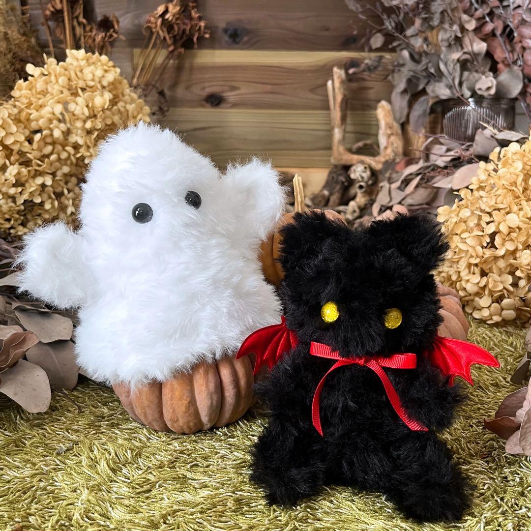 【sample】　あみぐるみ　オーダーメイド　ぬいぐるみ　ハロウィン　黒猫