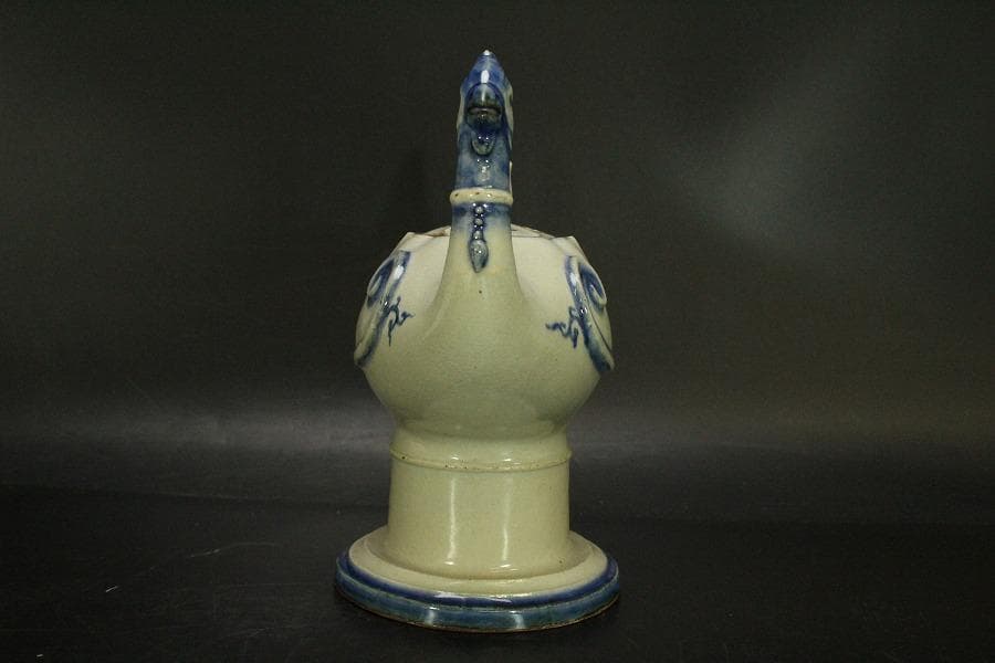 古清水 粟田焼 仁清写 鳳凰 香炉 25cmx11cm(LC639) - メルカリ