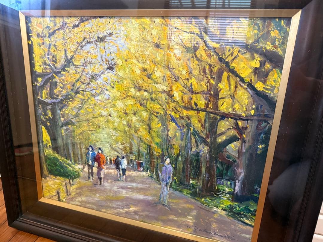 47.「外苑の秋」髙橋一善 油絵