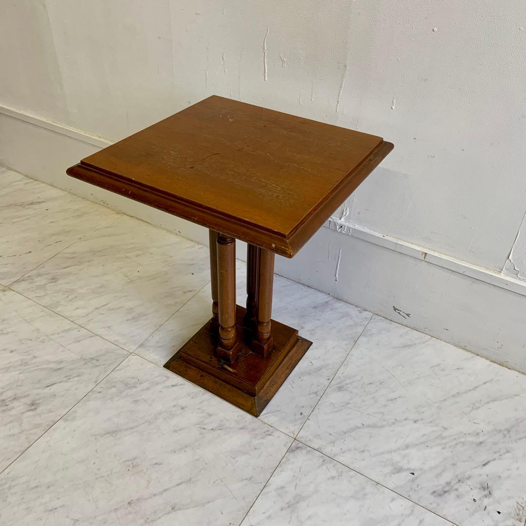 ヴィンテージ 木製 サイドテーブル レトロ 喫茶店 カフェテーブル ②