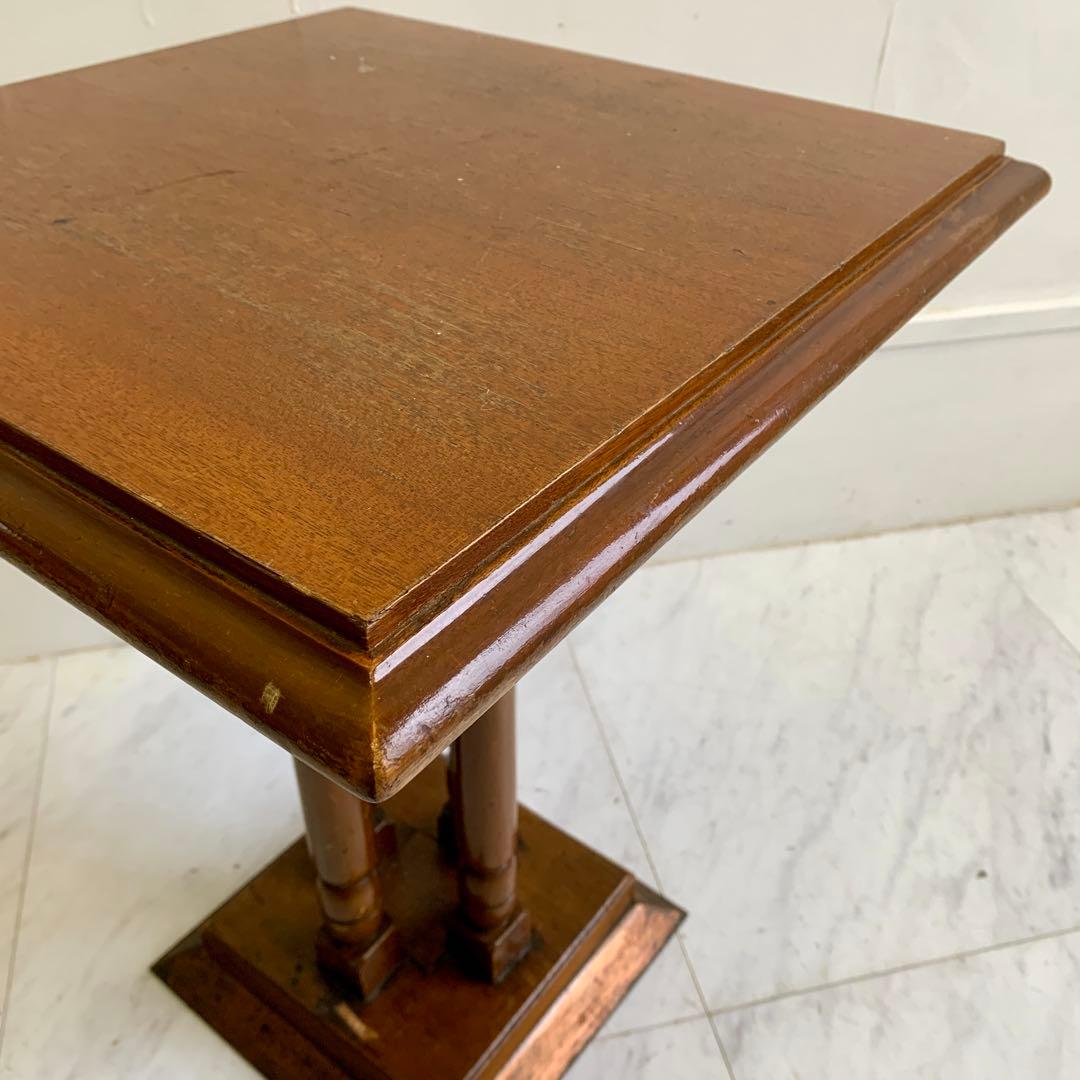 ヴィンテージ 木製 サイドテーブル レトロ 喫茶店 カフェテーブル ②