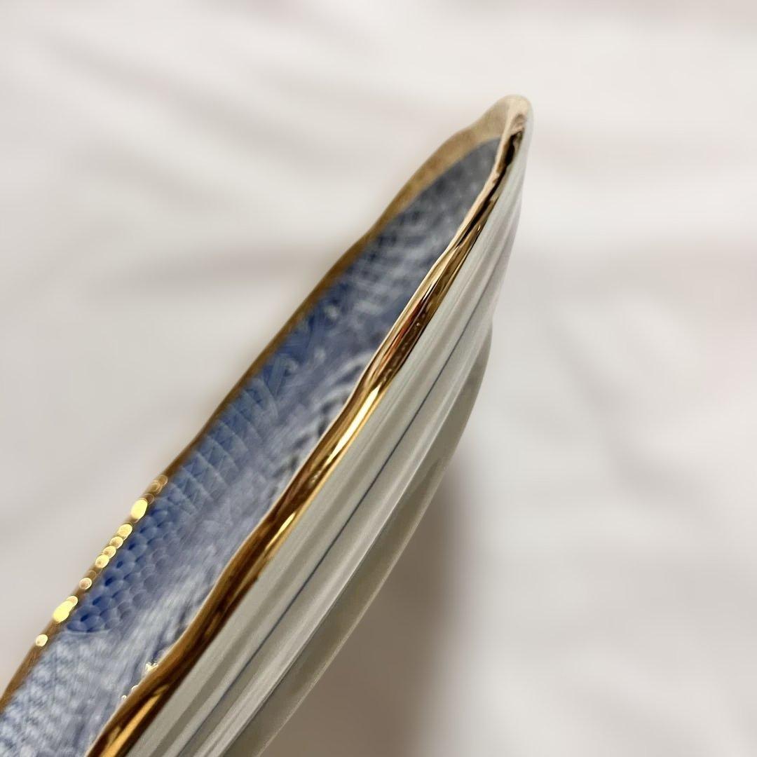 龍峰窯 三洋陶器 金彩祥瑞 2枚セット 高級 桐箱入 和食器 金縁 大皿