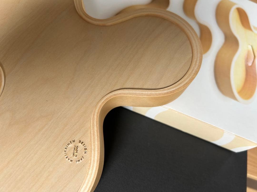 新品未使用 マヤムー 白樺のトレイ Astia アスティア ブラック 21cm