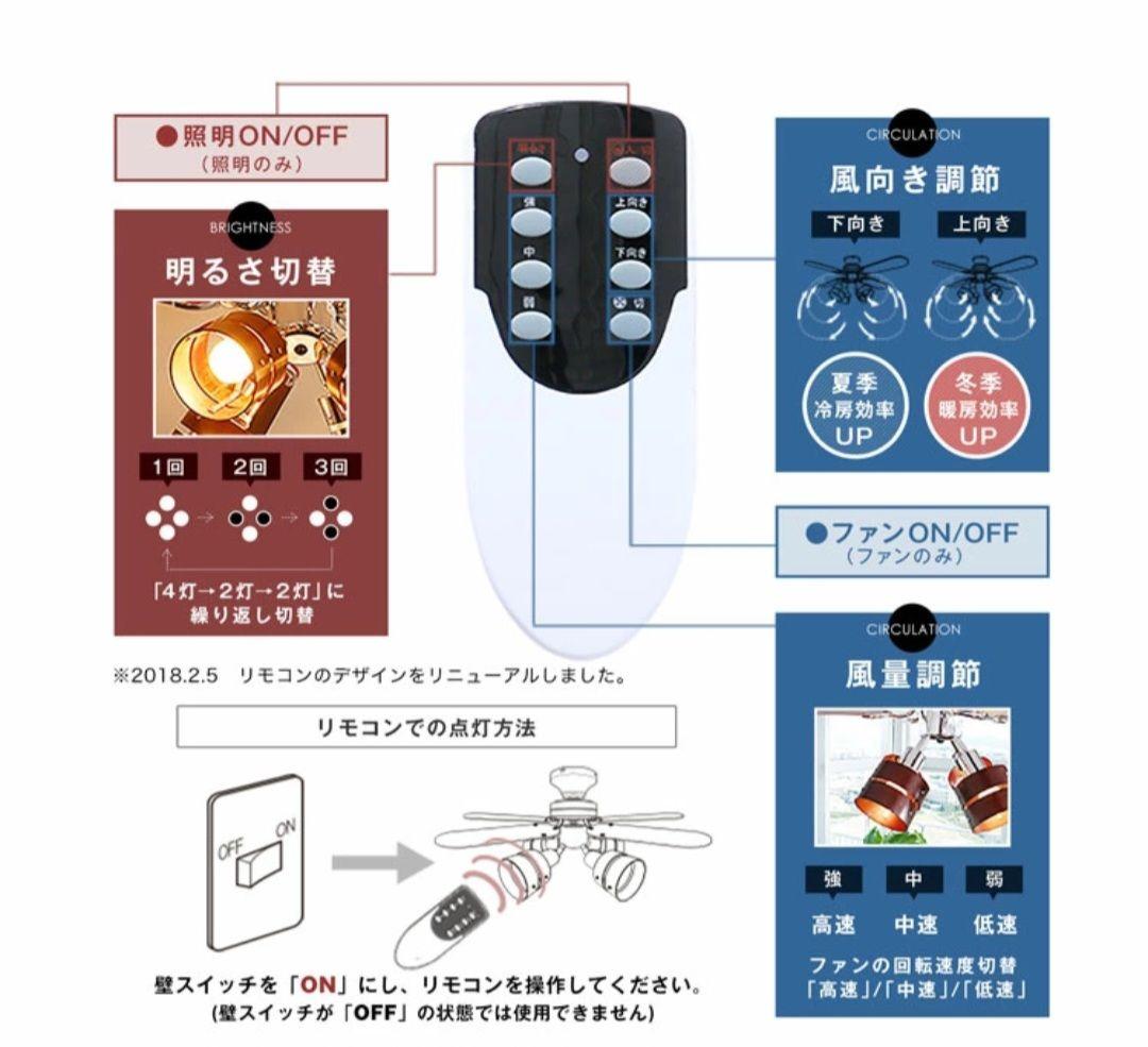 シーリングファンライト(カラー:ホワイト)