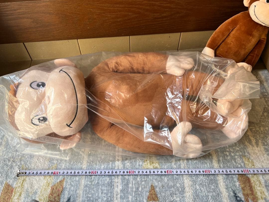 16個☆おさるのジョージ ぬいぐるみ 60cm ハンドリー ニョッキ