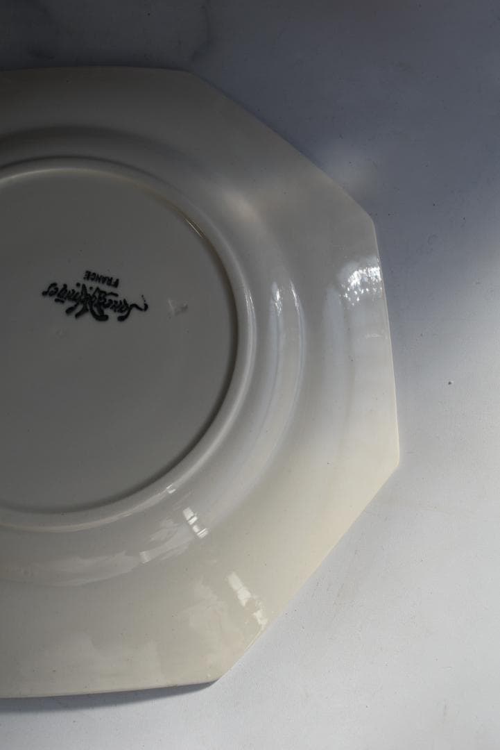 超美品サルグミンヌ　オクトゴナル　デセール皿　フランスアンティーク