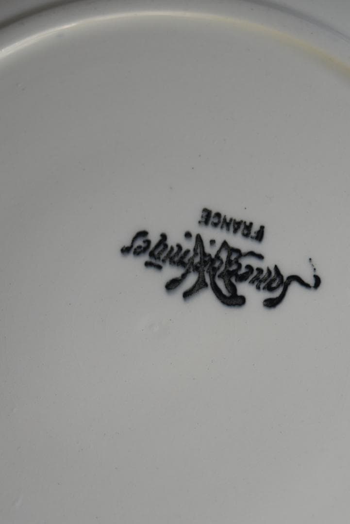 超美品サルグミンヌ　オクトゴナル　デセール皿　フランスアンティーク