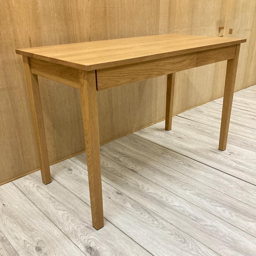 無印良品　オーク材　収納付きデスク　天然木　机