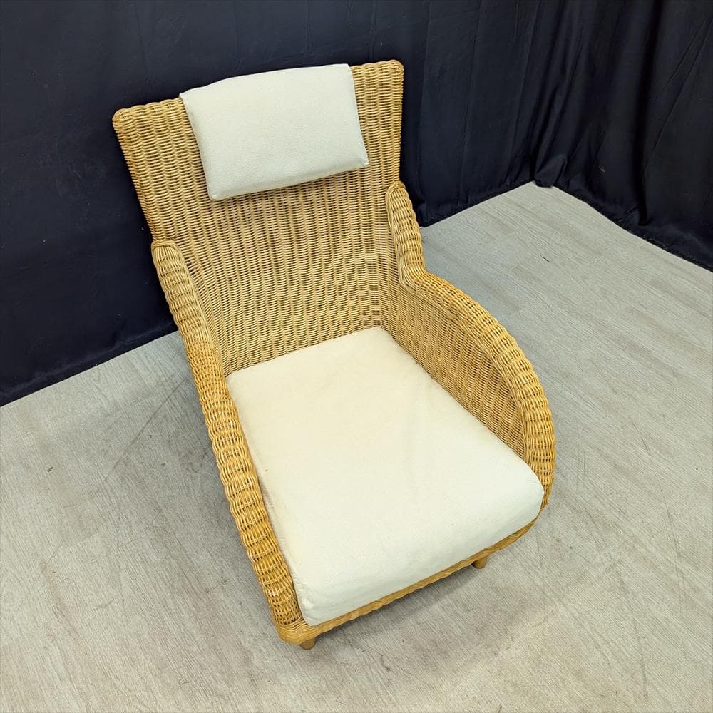 カサブランカ ラタン 籐 シングルソファ 一人掛け ラウンジチェア