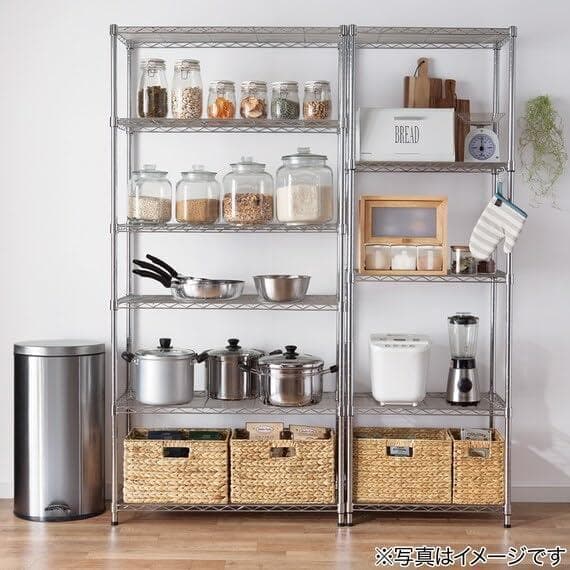 送料無料　ニトリ(NITORI) スチールラック CUSTOM 4段 ホワイト