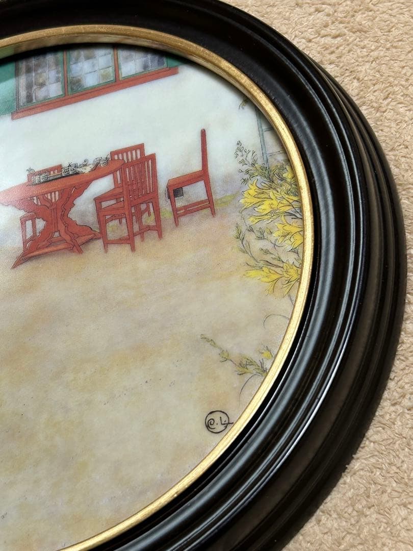 希少 ロイヤルコペンハーゲン カール・ラーション 世界枚数限定品 陶板絵皿