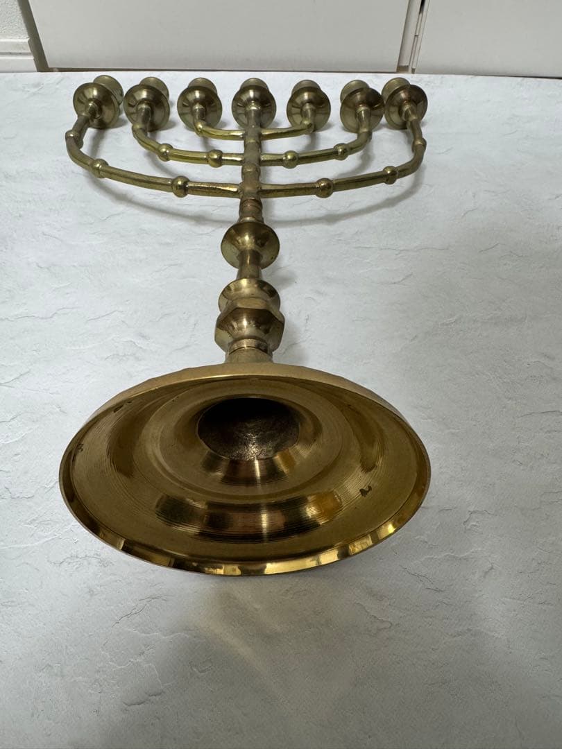 【yamamoto】真鍮製 メノラー（イスラエル ユダヤ教の祭具）