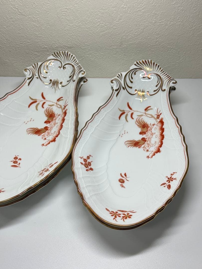 高級】Richard Ginoriレッドコック ナス型プレート 6枚セット - メルカリ