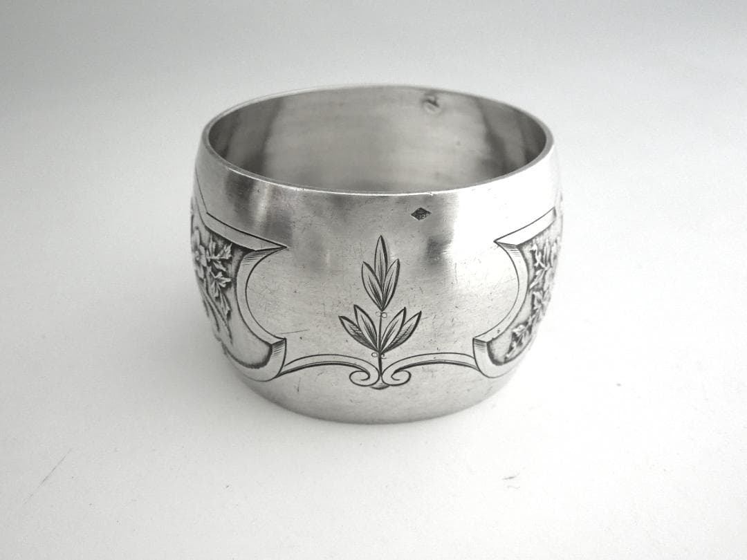 フランス シルバーナプキンリング 鳥 純銀