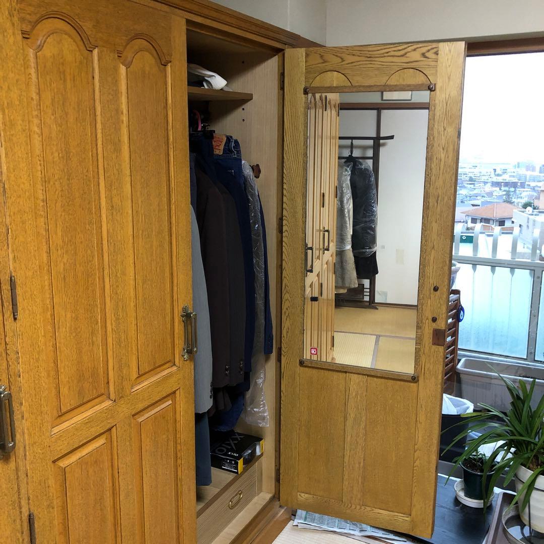 超美品　再お値下げ！横幅178cm高級洋服タンス高さ179