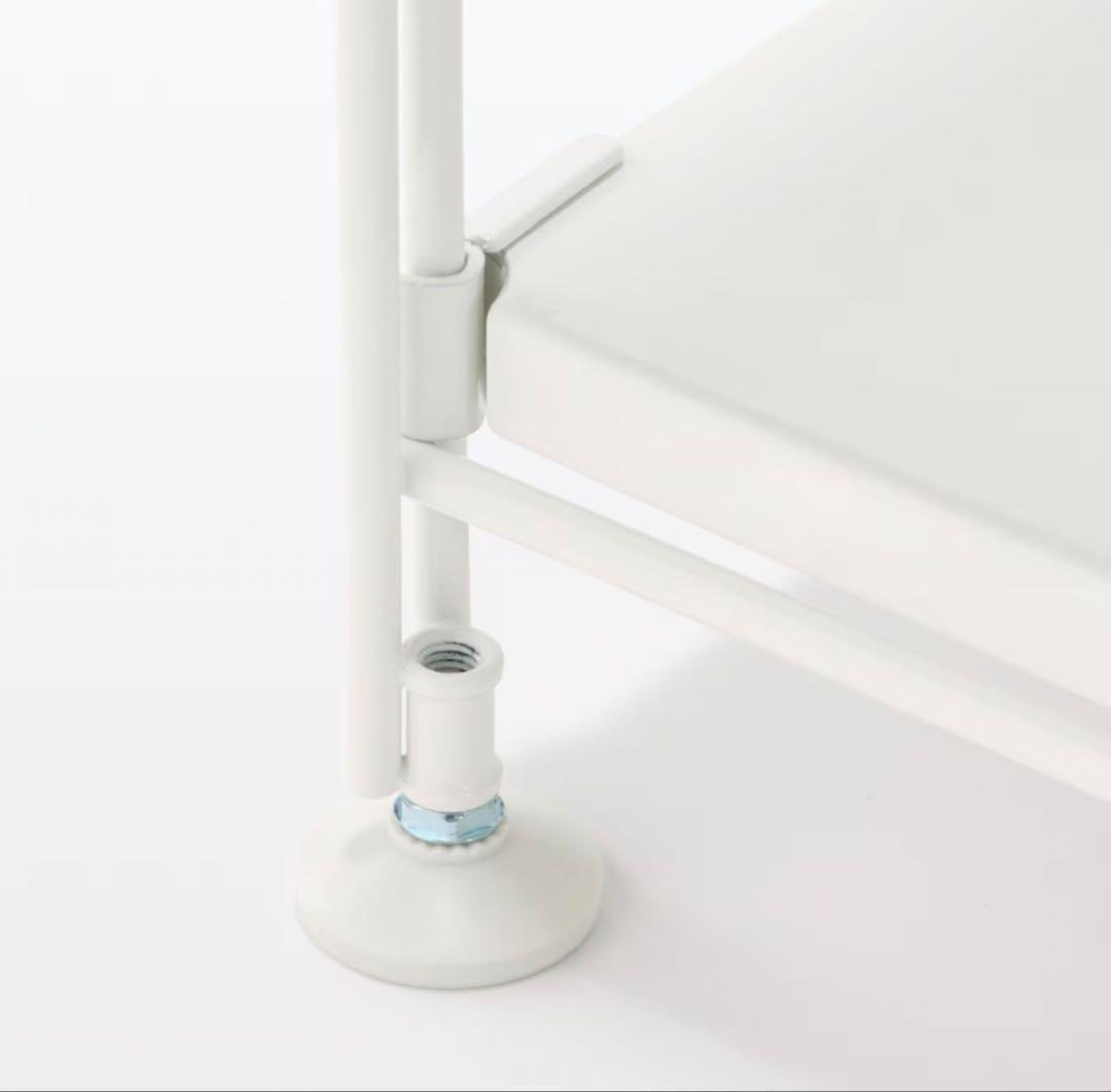 無印 新品スチールユニットシェルフ スチール棚セット ワイドミニ ライトグレー