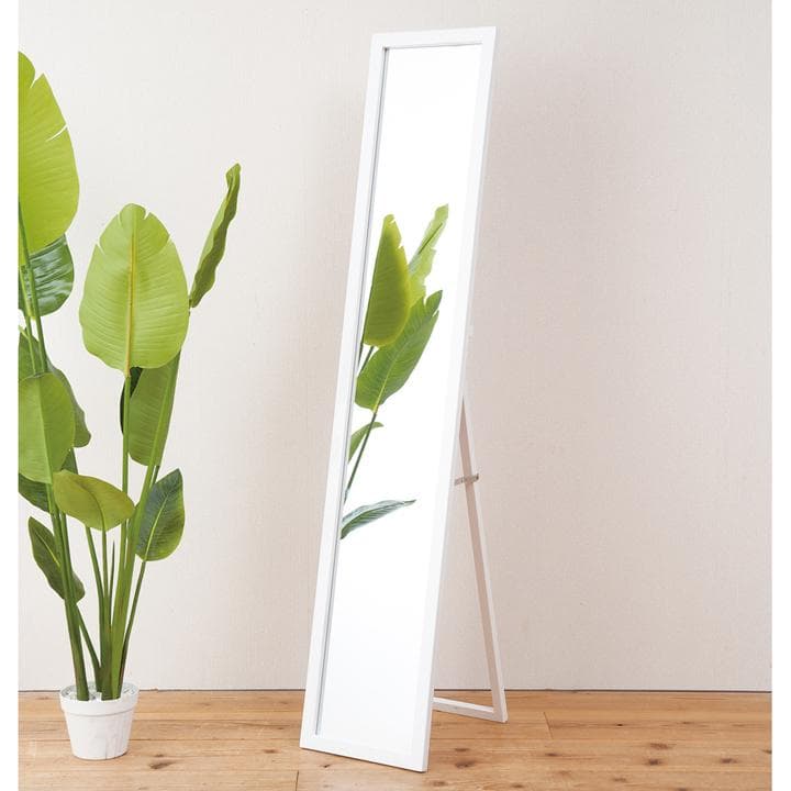 《新品・送料無料》美しい鏡面フレームルックスタンドミラー幅30 鏡 姿見 全身